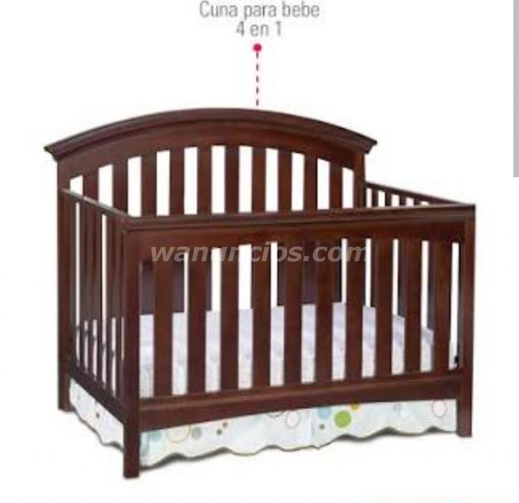 85.000 Colones - Cuna Grande 4 en 1 usada cama matrimonial (Grecia)