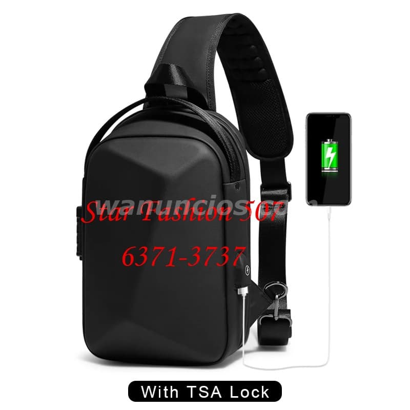 17 US$ - BOLSO ANTI-HURTO CON PUERTO USB,UNISEX (CHICOS Y CHICAS) 4