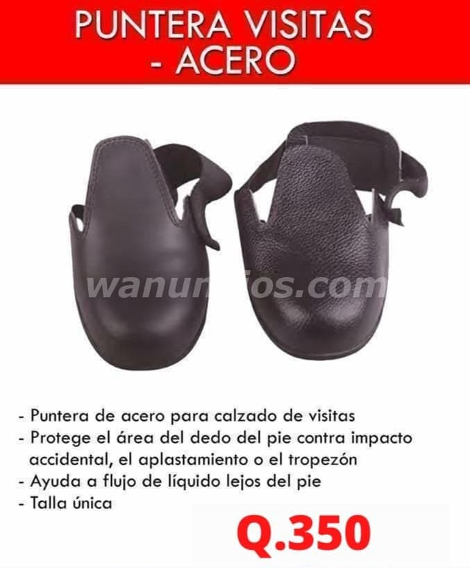 350 Quetzales - Punteras para zapatos de punta de acero para visitas (Mixco)