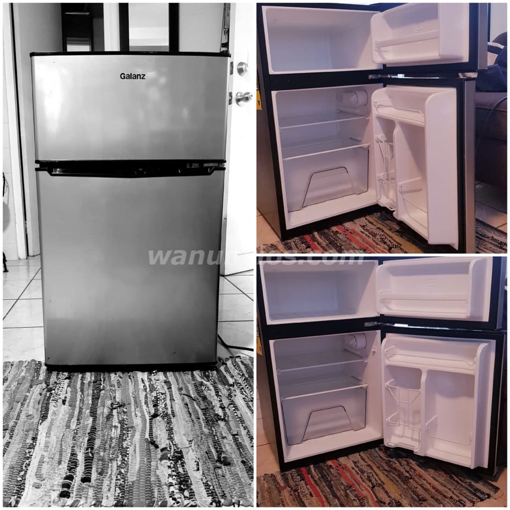 180 US$ - Nevera frigobar de acero doble puerta excelente! (Santurce)
