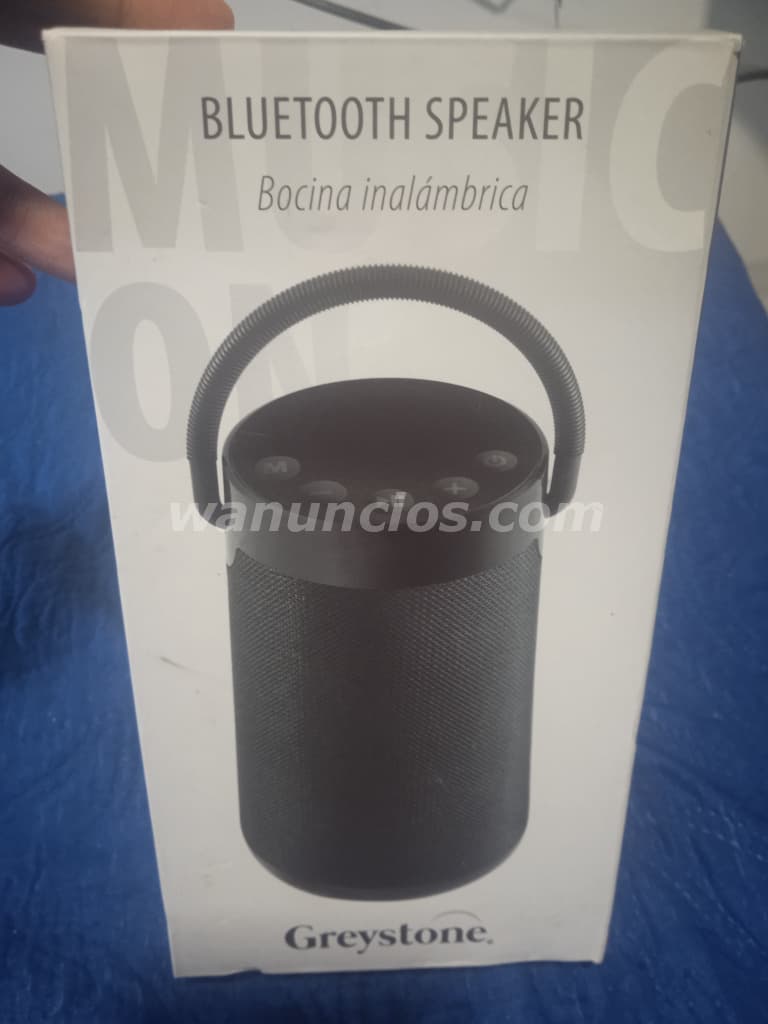 150 US$ - Se vende bocina inalámbrica Greystone con Bluetooth