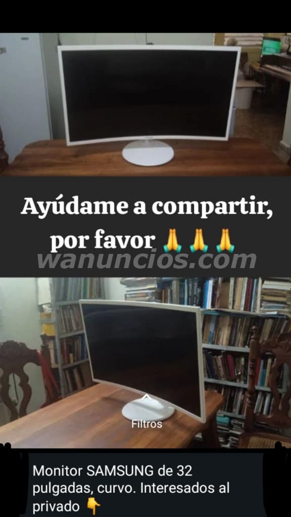 180 US$ - Vendo monitor Samsung de 32 pulgadas en 180$ (Miramar, Playa)