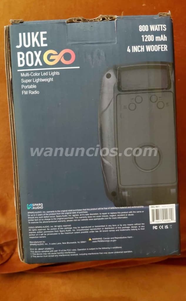30 US$ - Bocina con bluetooth incluido nuevo en cajeta (Arraiján Vista alegre) 2