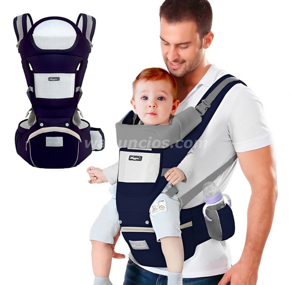 20 US$ - Vendo cangurera color azul marino para bebe de hasta 36 meses (Estación del metro)
