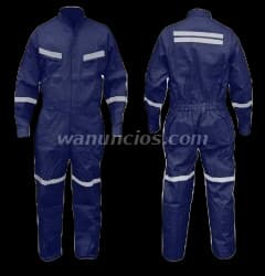 1 US$ - Overol en tela jean con cinta reflectiva al por mayor