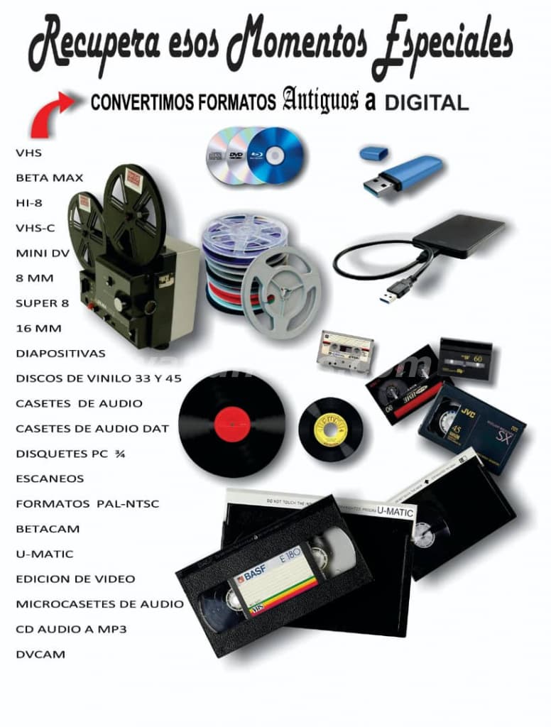 20 US$ - Convierto casetes de video a DIGITAL (pendrive) (Chacao) 2