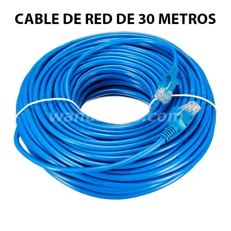 10 US$ - Cable de red de 30 metros cat 6 rj45 nuevo
