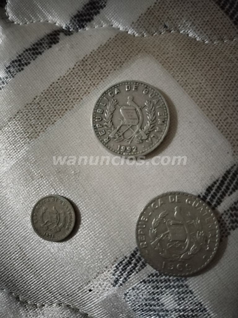 500 Quetzales - Vendo bonitas monedas de C. 025 y C. 0.05 años (69 & 74 (Todas las zonas)