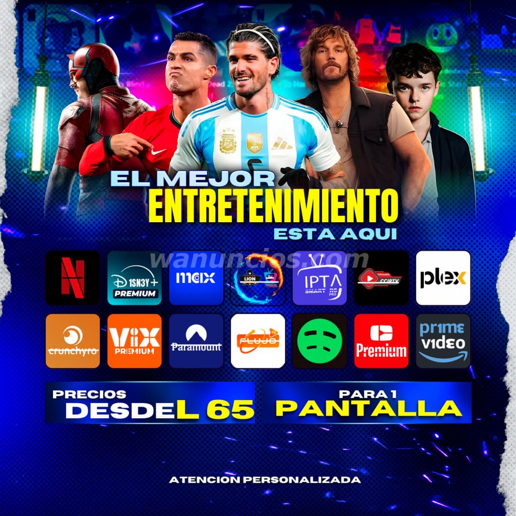 117 Lempiras - Adquiere tu perfil de NETFLIX o cualquier otra plataforma (Tegucigalpa)