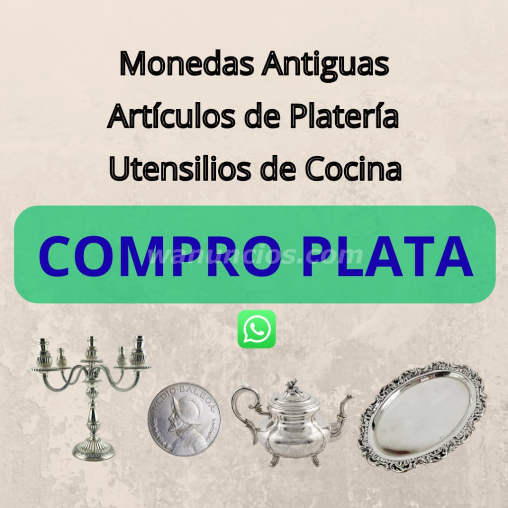101 US$ - COMPRO ARTÍCULOS DE PLATA. NO IMPORTA ESTADO. (PANAMA CENTRO)