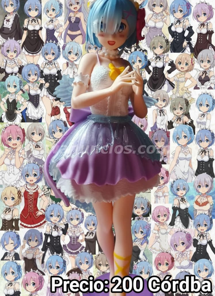 200 Córdobas - Figura de rem nueva con su base flor morada (Cuidad jardin)
