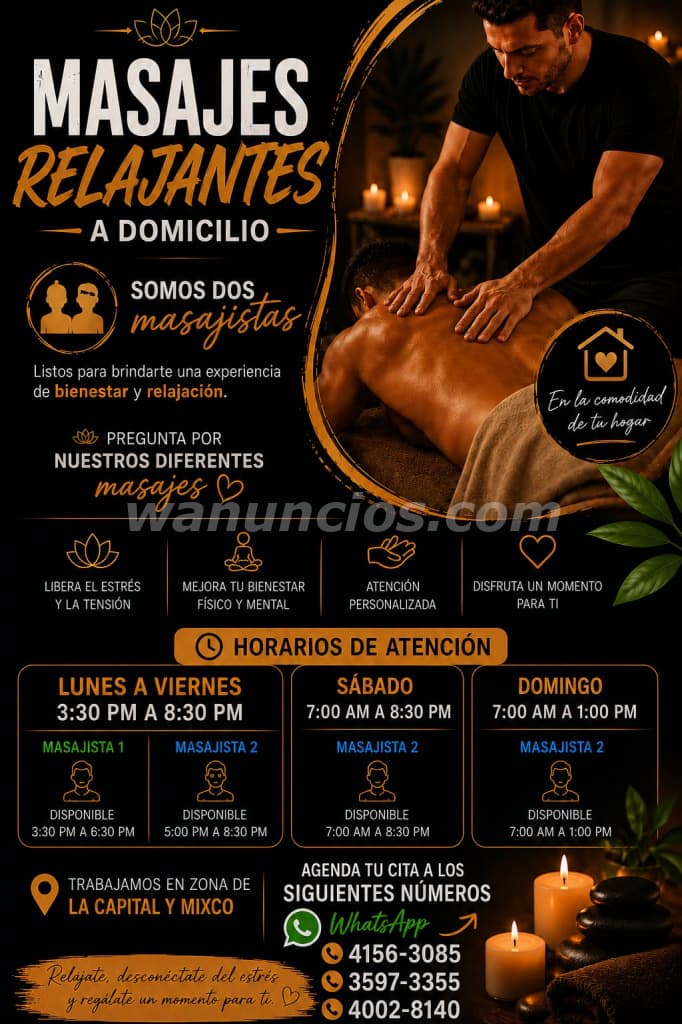 Dejate consentir por un delicioso masaje (Capital Mixco)