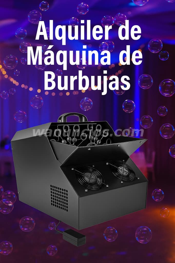 Alquiler de Máquina de burbujas con Líquido incluido (San Juan de Miraflores)