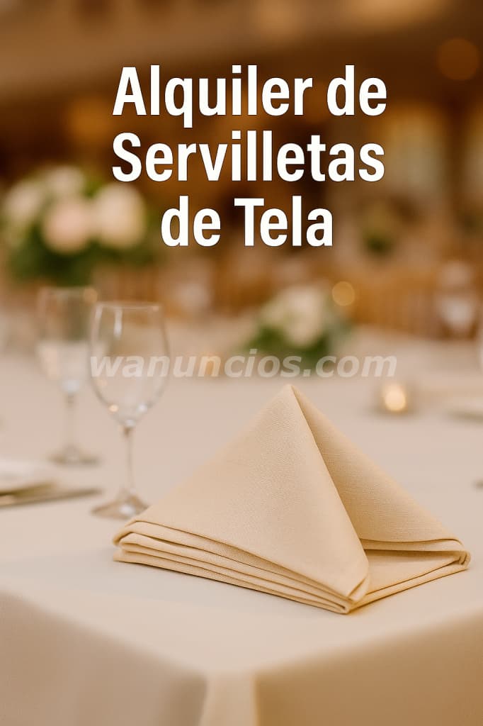 Servilletas de Tela para Decoración de Mesas (San Juan de Miraflores)