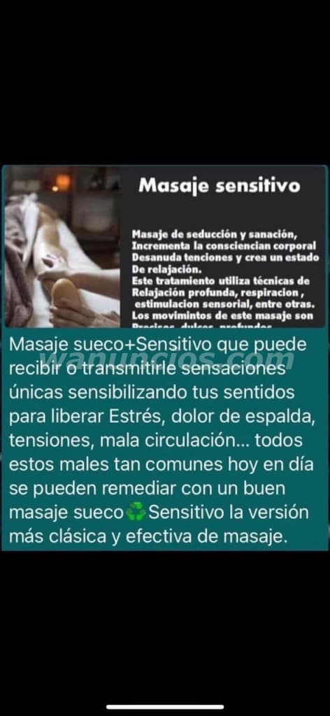 Masajes RELAJANTES Y SENSITIVOS PARA DAMAS (Este metro)