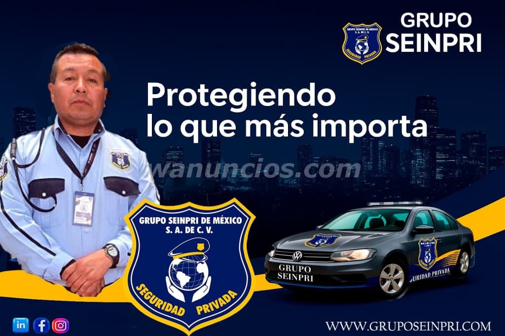 GRUPO SEINPRI "SERVICIOS DE SEGURIDAD PRIVADA DE CALIDAD" (CDMX, INTERIOR DE LA REPÚBLICA)