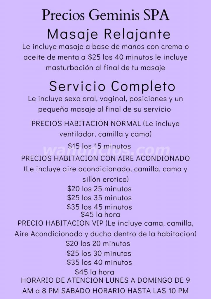 SPA DE LARGA TRAYECTORIA SOLICITAMOS PERSONAL FEMENINO 71081267 (SAN SALVADOR)