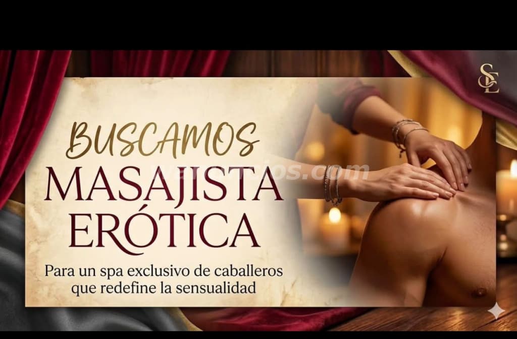 Se solicita masajista delgada buena presencia edad 18 a 26 (Céntrico)