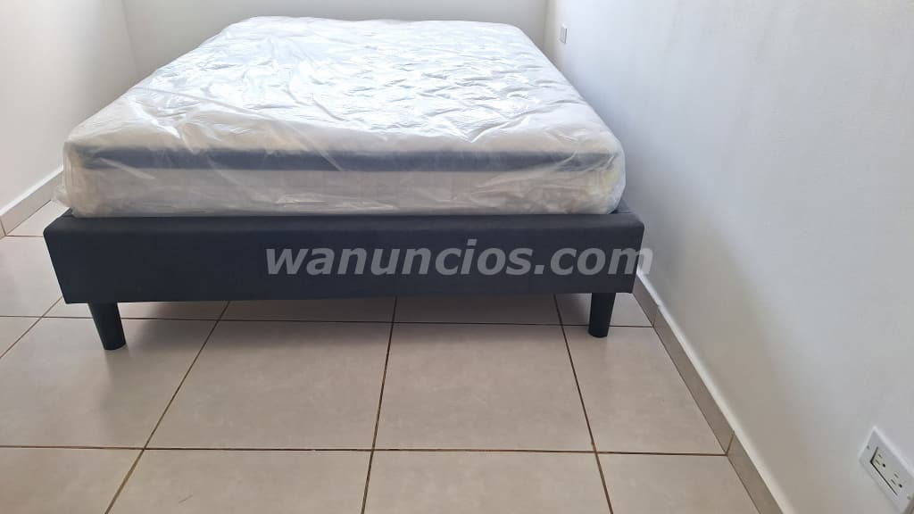 170 US$ - Por mudanza GANGA colchón full + base de colchón