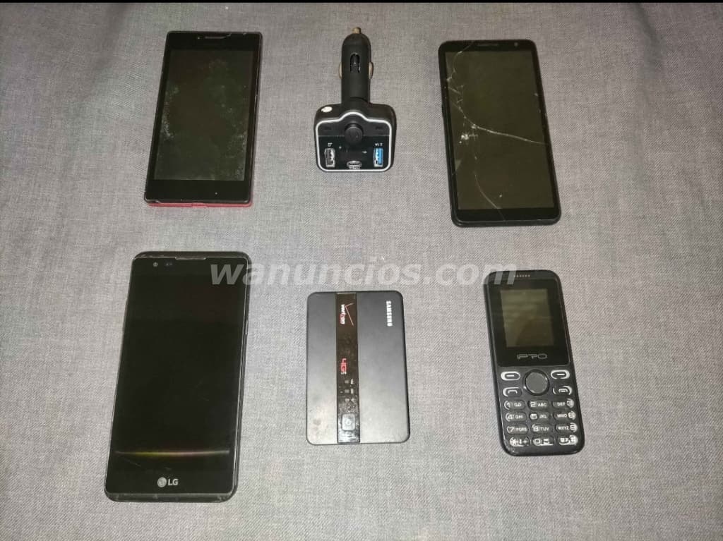 800 Pesos - Lote de Electrónica para Repuestos/Reparación Teléfonos (Sin Encender) + Accs (Oriental)
