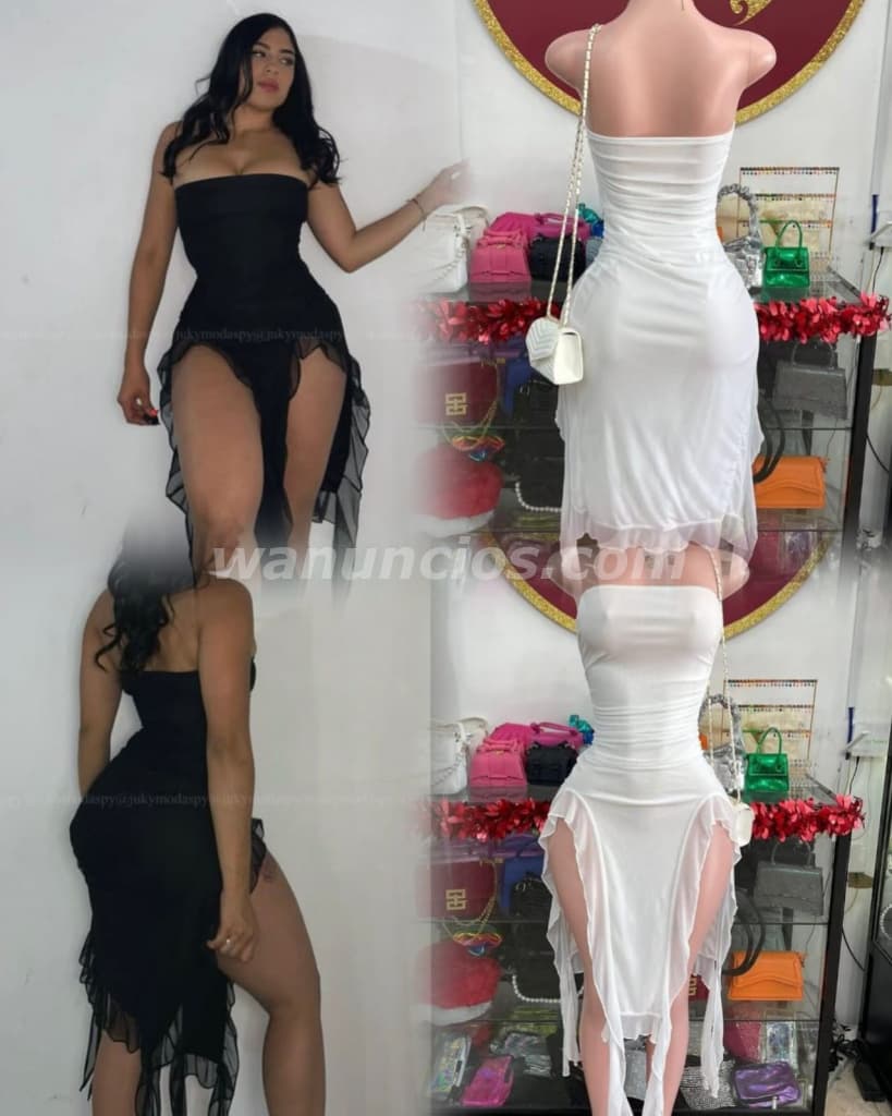 800 Pesos - Vestido largo en color negro disponibles (Guaricano)