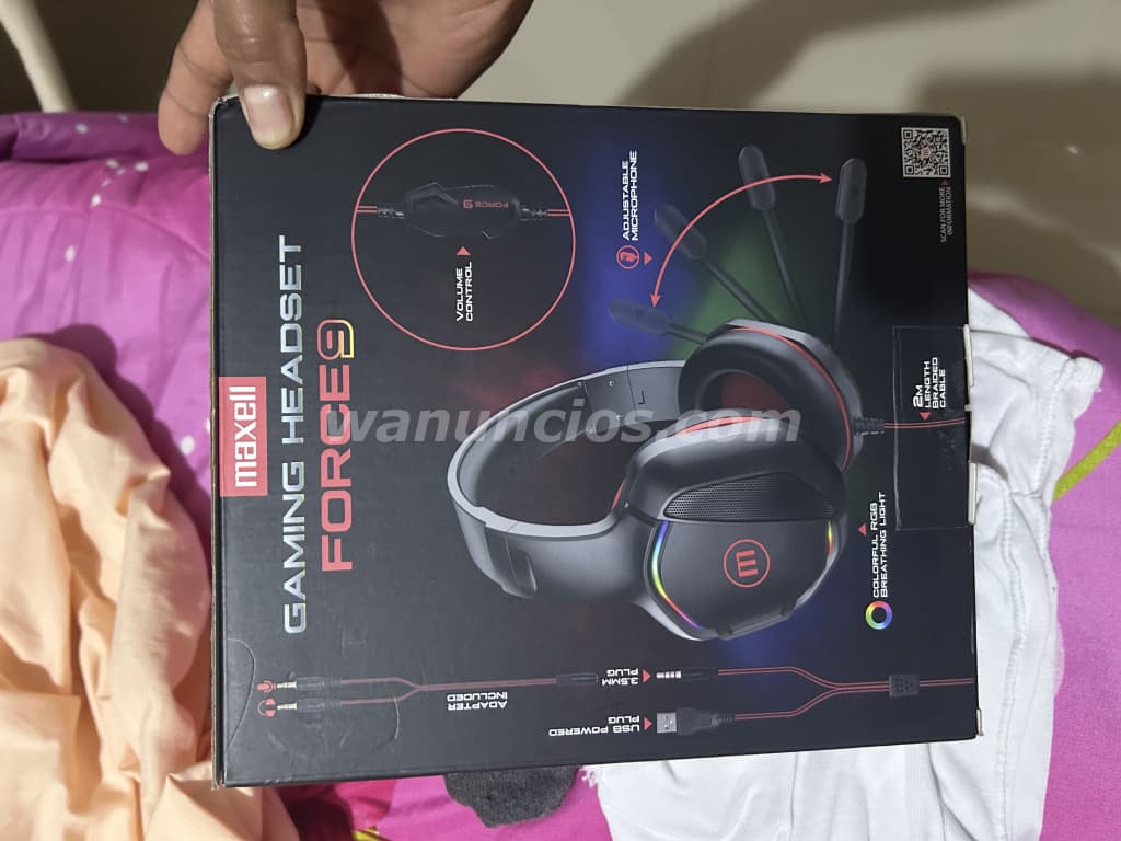 2.000 Pesos - Vendo gaming heatset forcé 9, están nuevo sin uso (Santo Domingo este)